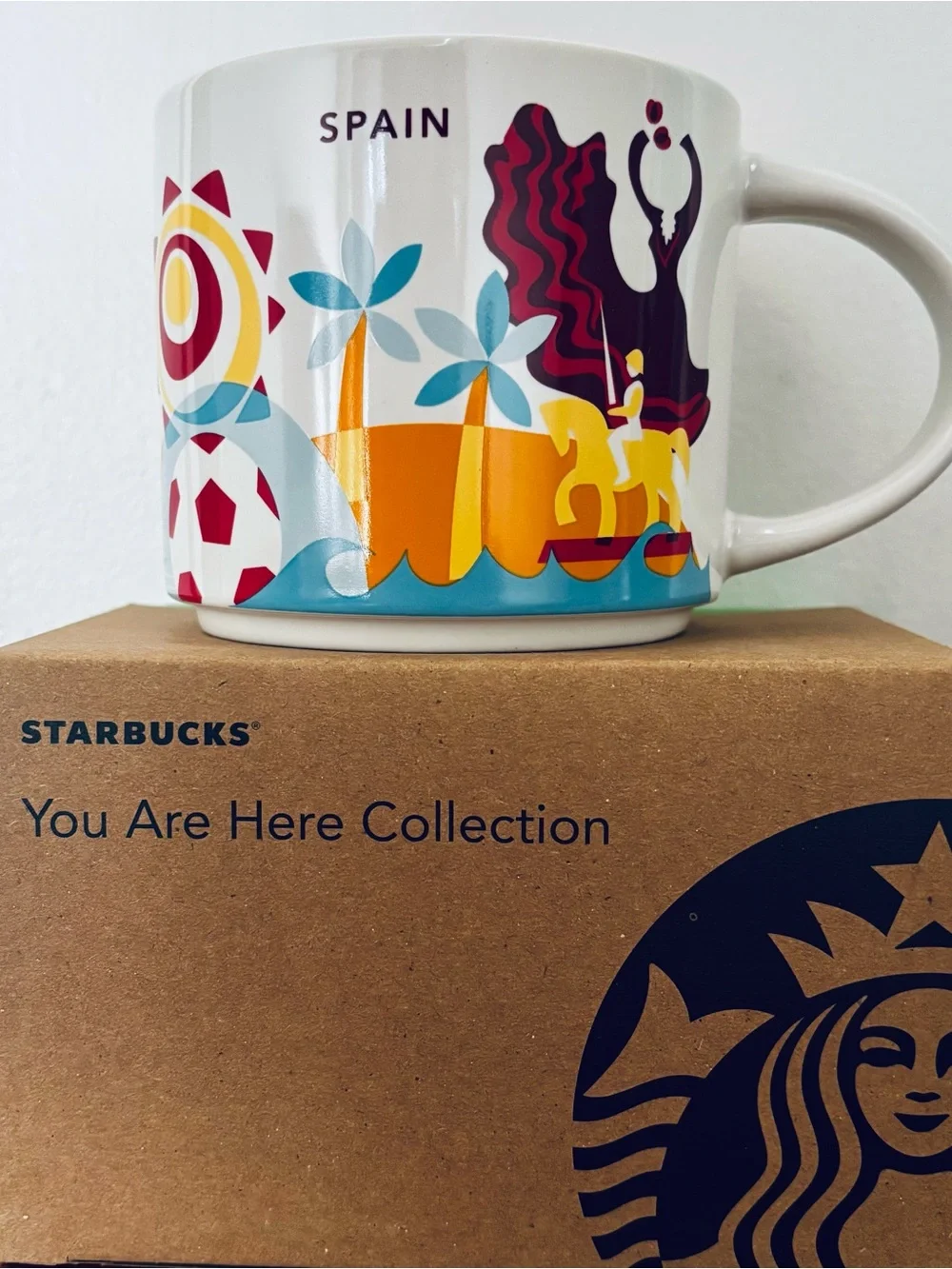 Starbucks Coffee Mug Spain You Are Here Collection 14 oz 2026